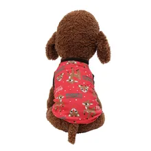 Одежда для щенков, милый весенний и летний дышащий жилет с принтом маленького оленя, одежда для кошек собак, питомцев, собак, кошек, рубашек, аксессуары для домашних животных