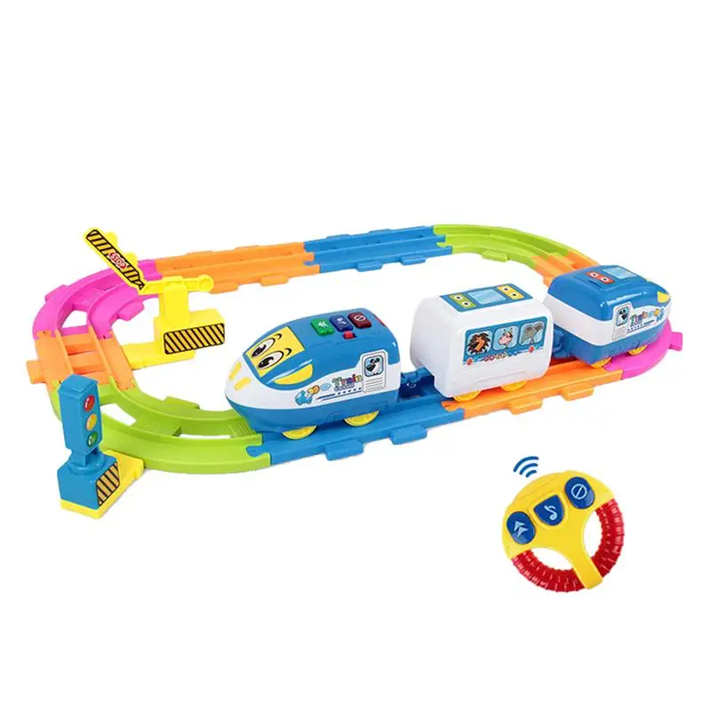 

1pc RC Trains Track Toy Remote Control Educational Fun Track Cute Gift For Children Kids