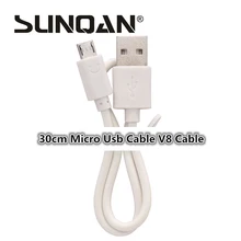 High Quality 30cm Full Copper Fast Micro USB Sync Charger USB Charging Cable For Samsung HTC Huawei Android Mobile Phone Cables