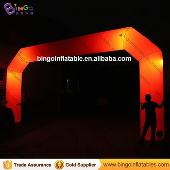 

customized 8*4m red Inflatable arch with lighting for party - toy