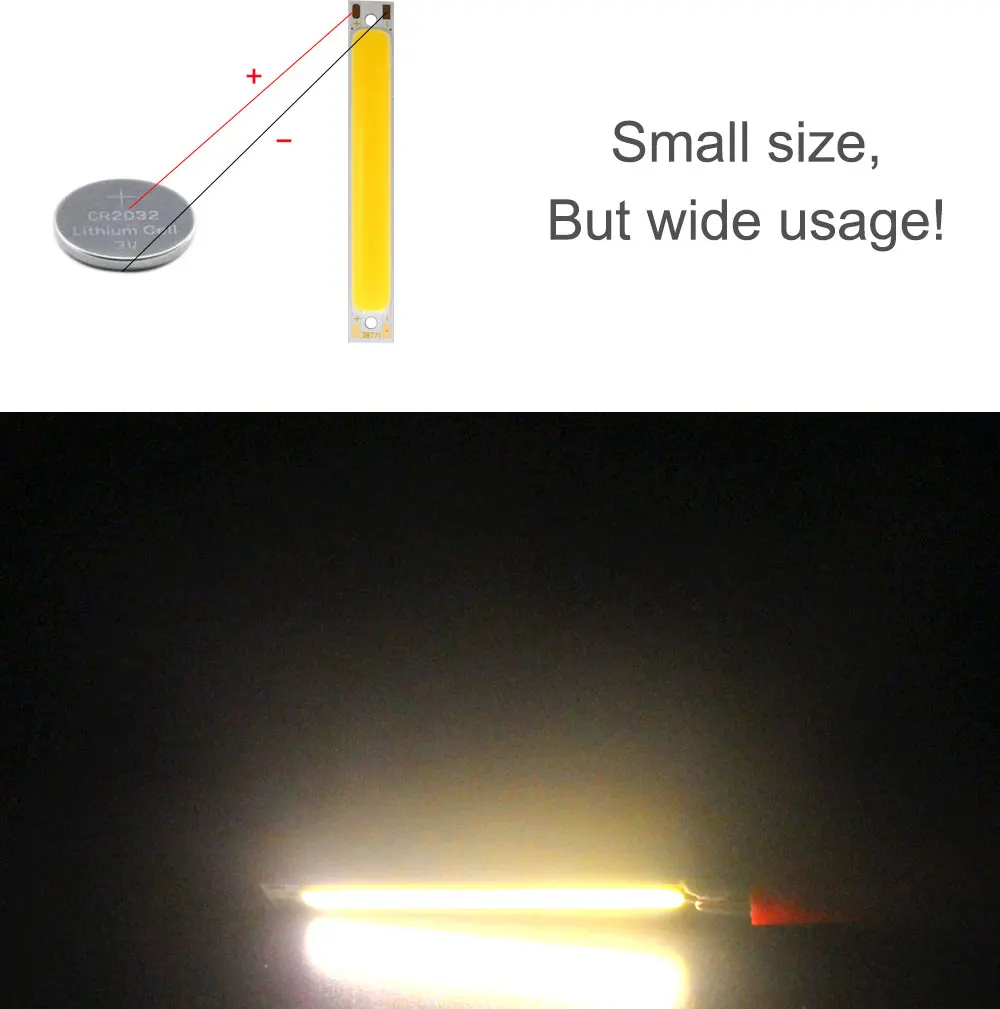 cob led strip light lamp bulb car lighting 3.7V 3w (8)