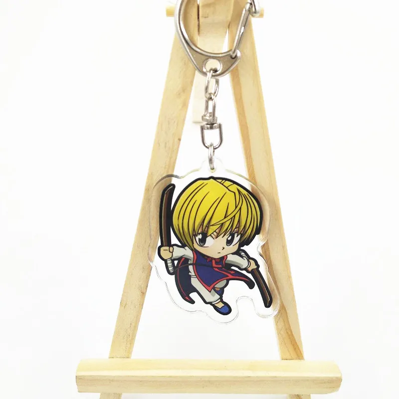 Anime HUNTER X HUNTER Dolls Acrylic Keychains Toys HUNTERxHUNTE Gon Freecss Killua Zoldyck Kurapika Leorio Hisoka Model Toy