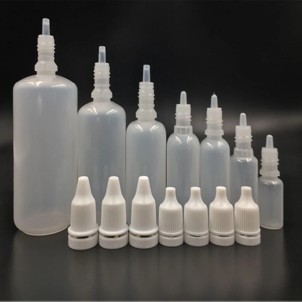 10 шт 10 мл из ПЭНД-пластика пустые соки для глаз пустые бутылочки с 10 бутылками 2 воронки