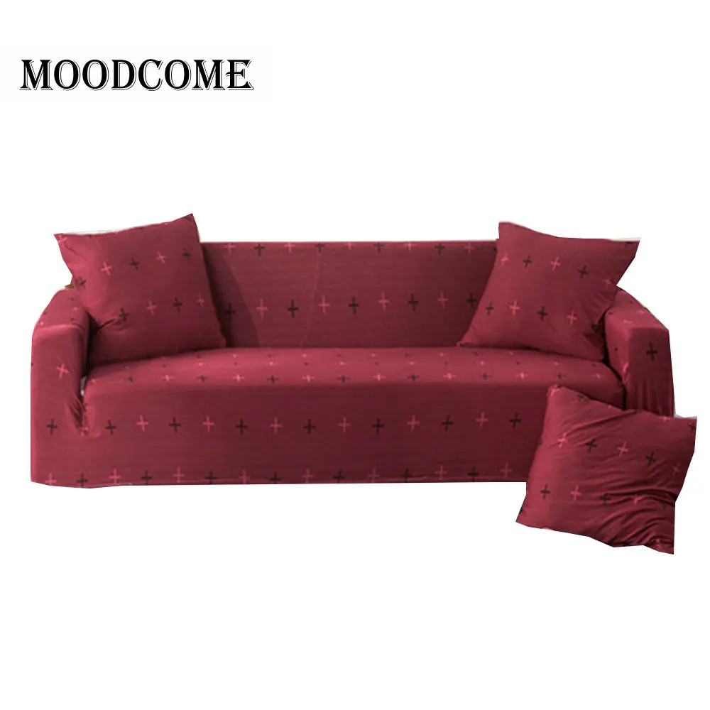 

red wine color sofa cover printing cross stretch love seat couch cover new arrival stof bank hoes sofa protector