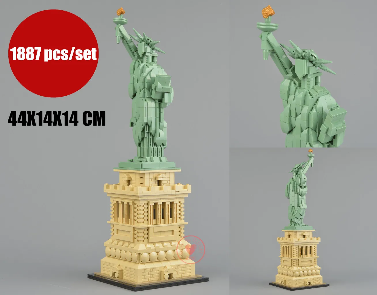 

New United States of Liberty fit Legoings City Architecture streetview 17011 bricks Building Blocks kid Toys 21042 gift kid