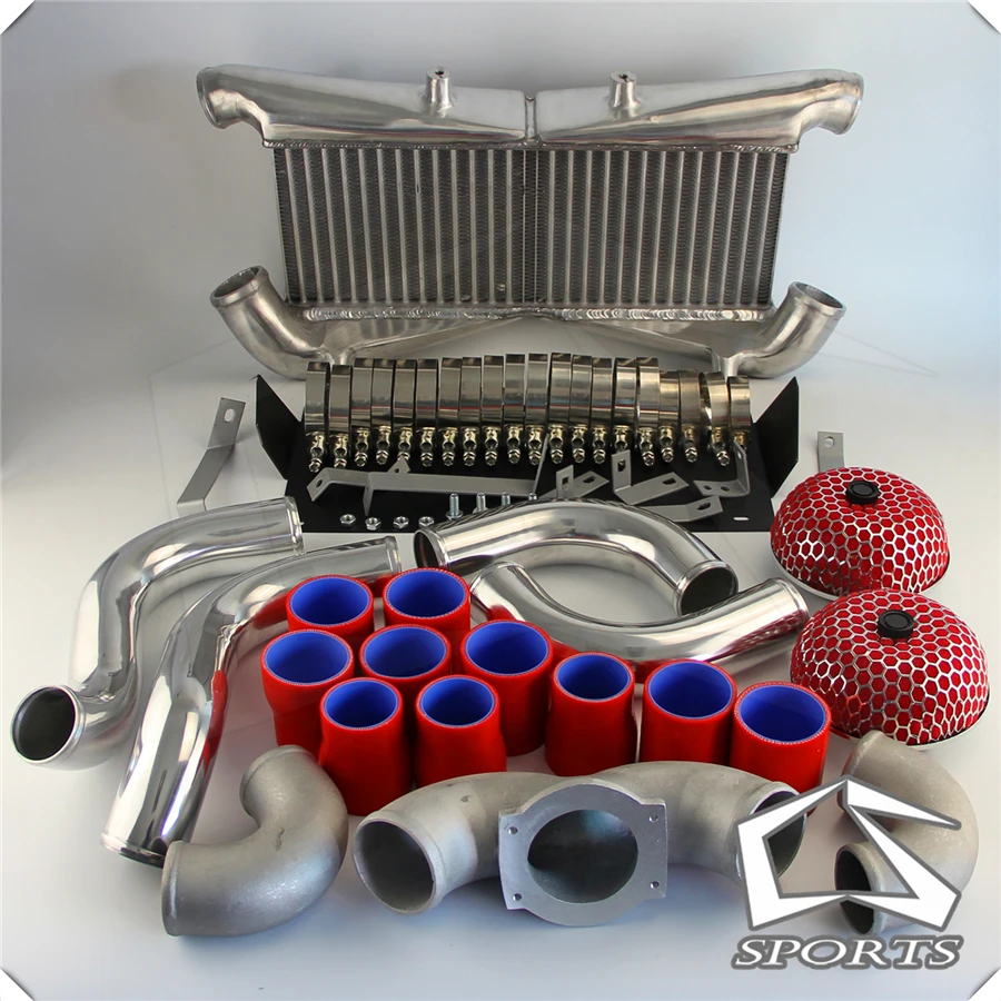 

Aluminum Intercooler Kit for 300ZX Twin Turbo Fairlady Z32 VG30DETTBlack/Blue/Red