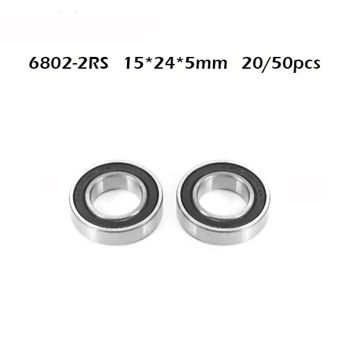 20-50Pcs-6802-2RS-Lager-Abec-15X24X5-Mm-Dunne-Gedeelte-6802RS ...