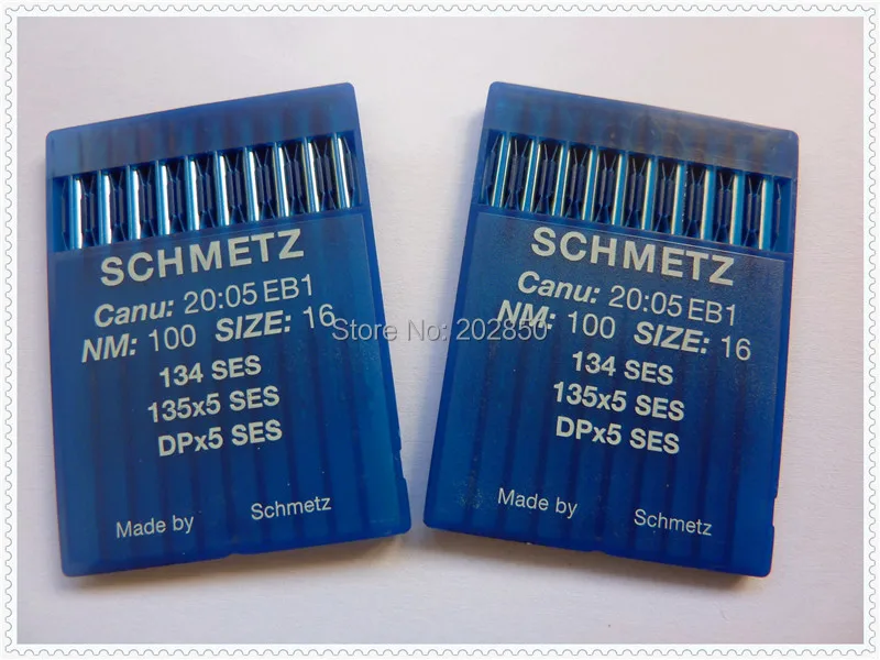 Швейные иглы SCHMETZ, DPx5 SES, 135x5 SES, 134 SES, 20 шт./партия, для промышленных швейных машин Bartack