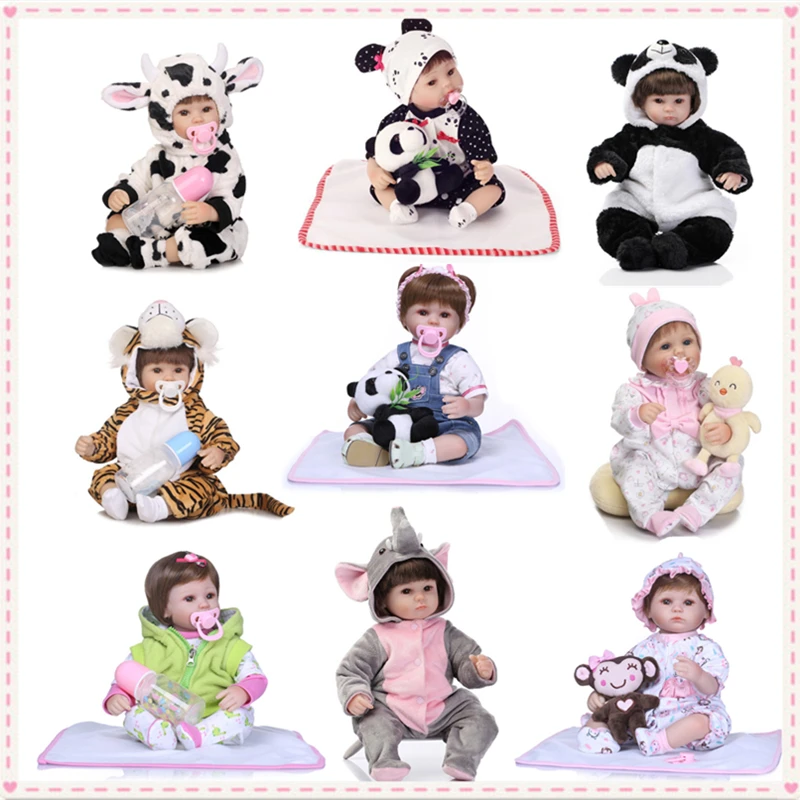 NPK 42 см Силиконовые Reborn Baby куклы игрушечные лошадки животного стиль ручной работы малыша реалистичные Одежда для куклы Bebes Bonecas Princesa