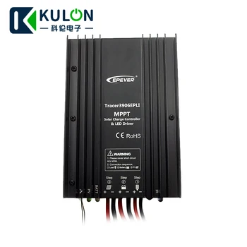 

EPEVER Tracer3906EPLI 15A 12V 24V Lithium Battery MPPT Solar Charge Controller with constant current LED Driver IP68
