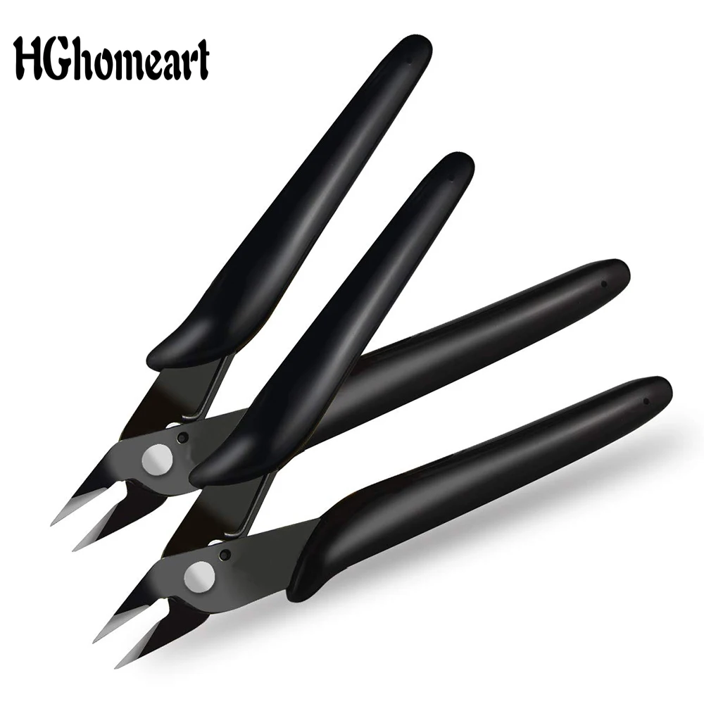 

HGhomeart 5 Inch Diagonal Pliers Nipper Practical Electrical Wire Cable Cutters Cutting Side Snips Flush Mini Pliers Hand Tools