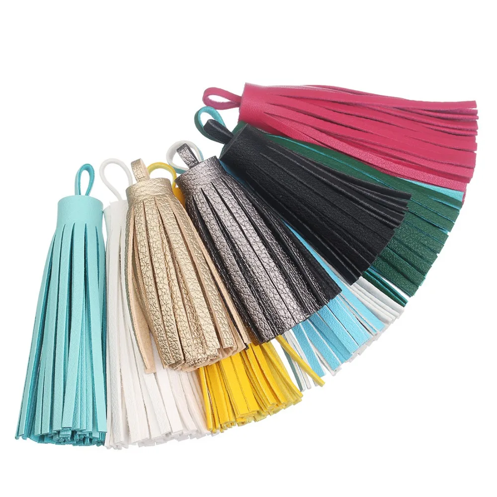 

2PCS 60mm Mini Tassels Vintage Leather suede tassel phone tassels for DIY Craft jewelry findings pendant earrings accessories
