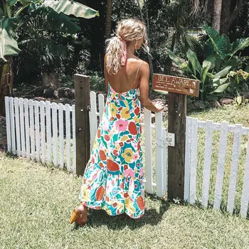 

New Women Summer Boho Long Maxidress Party Beach Dress