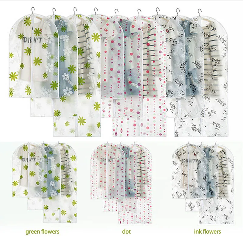 Компактный костюм пылезащитный чехол s водонепроницаемый Грибки-изоляция пылезащитные мешки для хранения 1 шт. Организатор одежды пылезащитный чехол для одежды