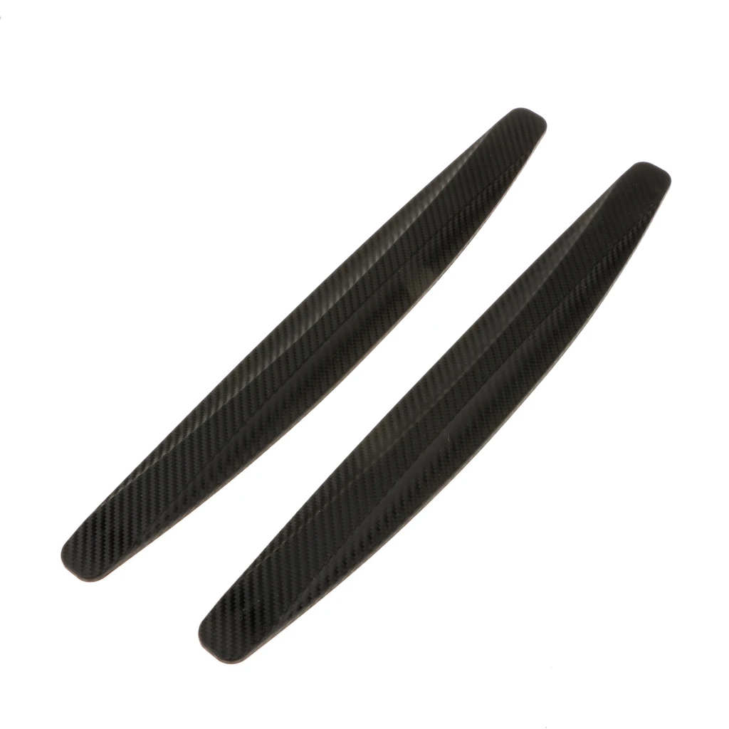 2 Pcs Car Carbon Fiber Anti-collision Strip Bumper Protector Car Crash Bar Anti-rub Bar For Car/Truck/SUV/MPV/RV Etc 40*5cm