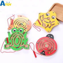 Children Magnetic Maze Toy Kids Wooden Puzzle Game Toy Kids Early Educational Brain Teaser Wooden Toy Intellectual Jigsaw Board Children Magnetic Maze Toy Kids Wooden Puzzle Game Toy Kids Early Educational Brain Teaser Wooden Toy Intellectual Jigsaw Board