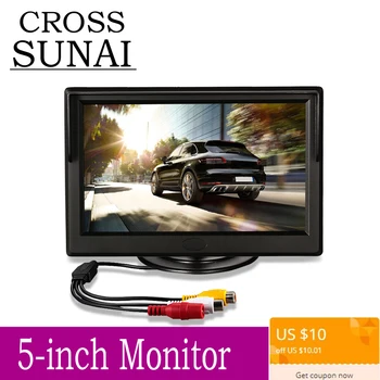 

5 Inch TFT LCD Car Monitor Foldable Monitor Display Reverse Camera Parking System for Car Rearview Monitors NTSC PAL Player