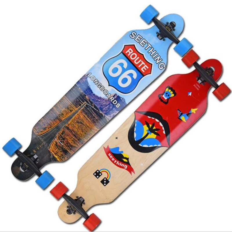 

Professional Skate Longboard 104cm Canadian Maple Skateboard Four Wheels Cruiser Adult Balance Board Street Dancing Long Board