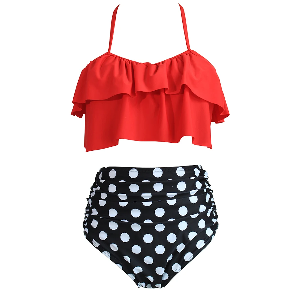 

Plus Size Swimwear Women Push Up Swimsuit 2018 Bikini Floral Bathing Suit High Waist Bandage Bikinis Set Summer Beach Swim XXXL