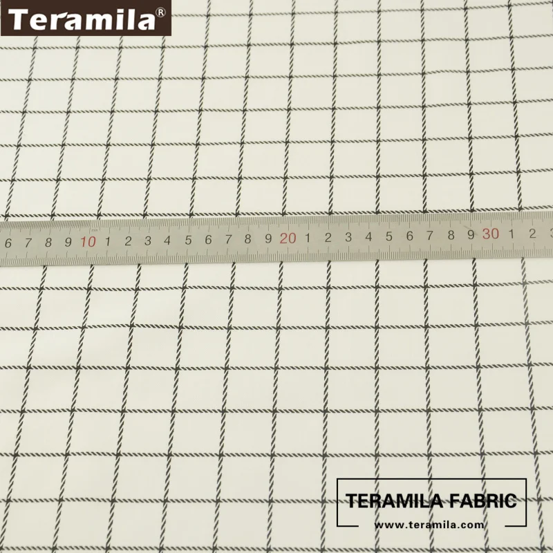 Новые печатные проверки конструкции хлопок ткань саржа Teramila ткань дом текстиль Материал простыня лоскутное платье