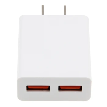 

Dual USB Charger 2 Ports for Redmi Note 7 Xiaomi Samsung Tablets US Plug Charging Adapter Mobile Phone Chargers 500pcs