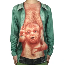 Страшный дьявол костюм на Хэллоуин для мужчин ужас демон мужские костюмы для Хэллоуина Хэллоуин короткий рукав Футболка размера плюс