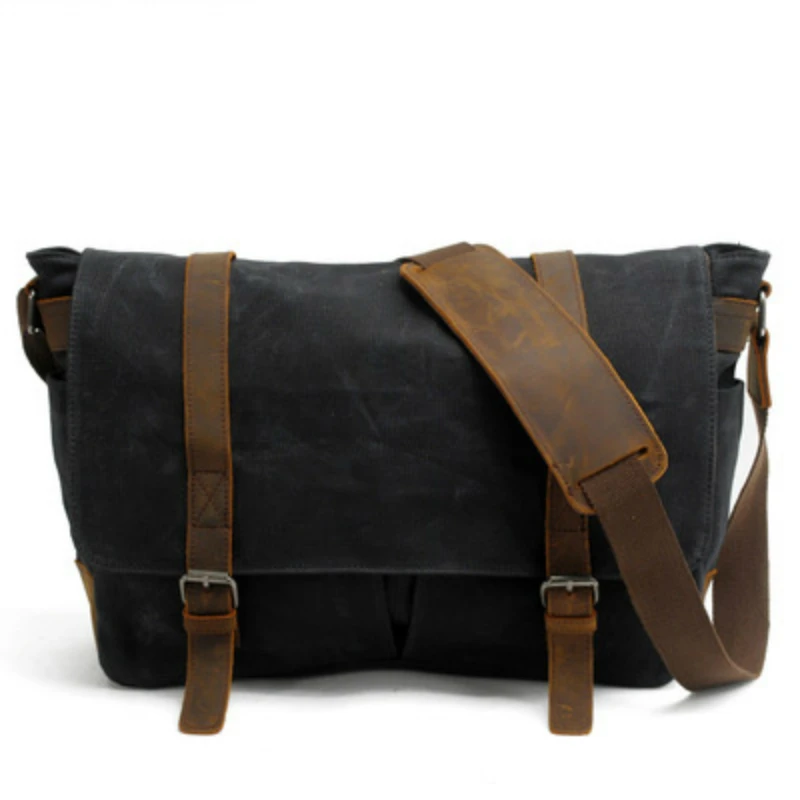  Portable Vintage Canvas DSLR Camera Shoulder Bag Diagonal Shoulder Messenger Bag for Canon for Niko