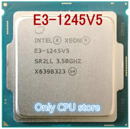 Четырехъядерный процессор intle E3-1245V5 3 5 ГГц компьютерный ЦПУ E3-1245 V5 поцарапанные