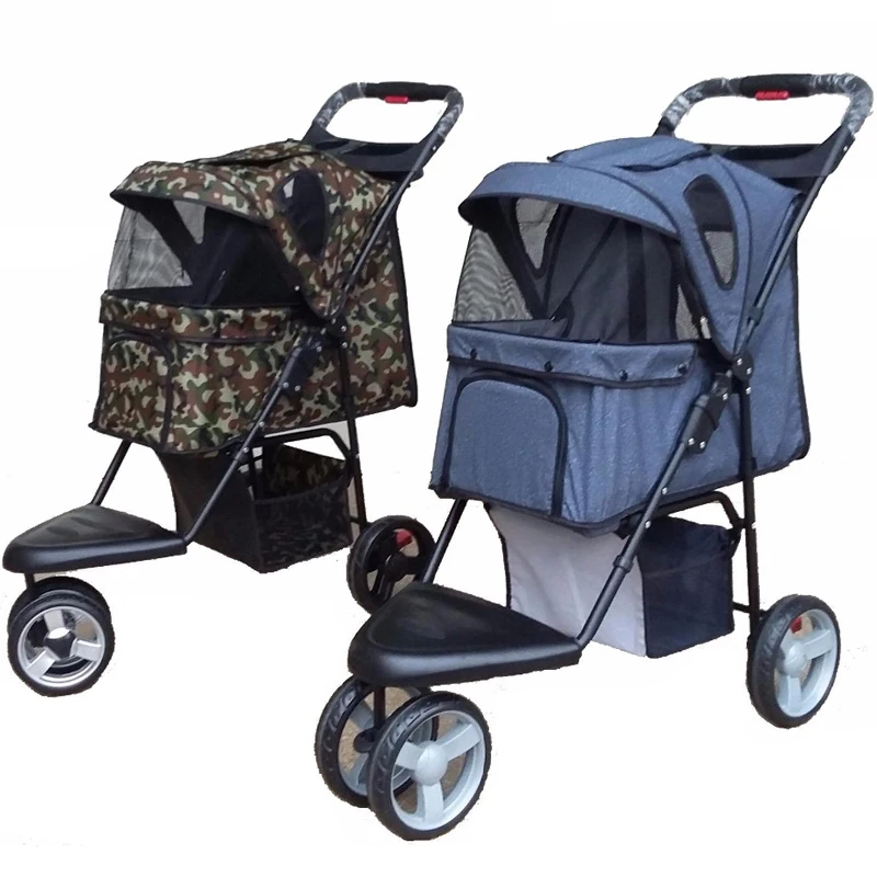

Folding Dog/Cat Carrier Brand Pet Stroller With Stool Pet Carriage House Outdoor Dog Walking/Shopping/Trip Kennel Pram Bag 15KG