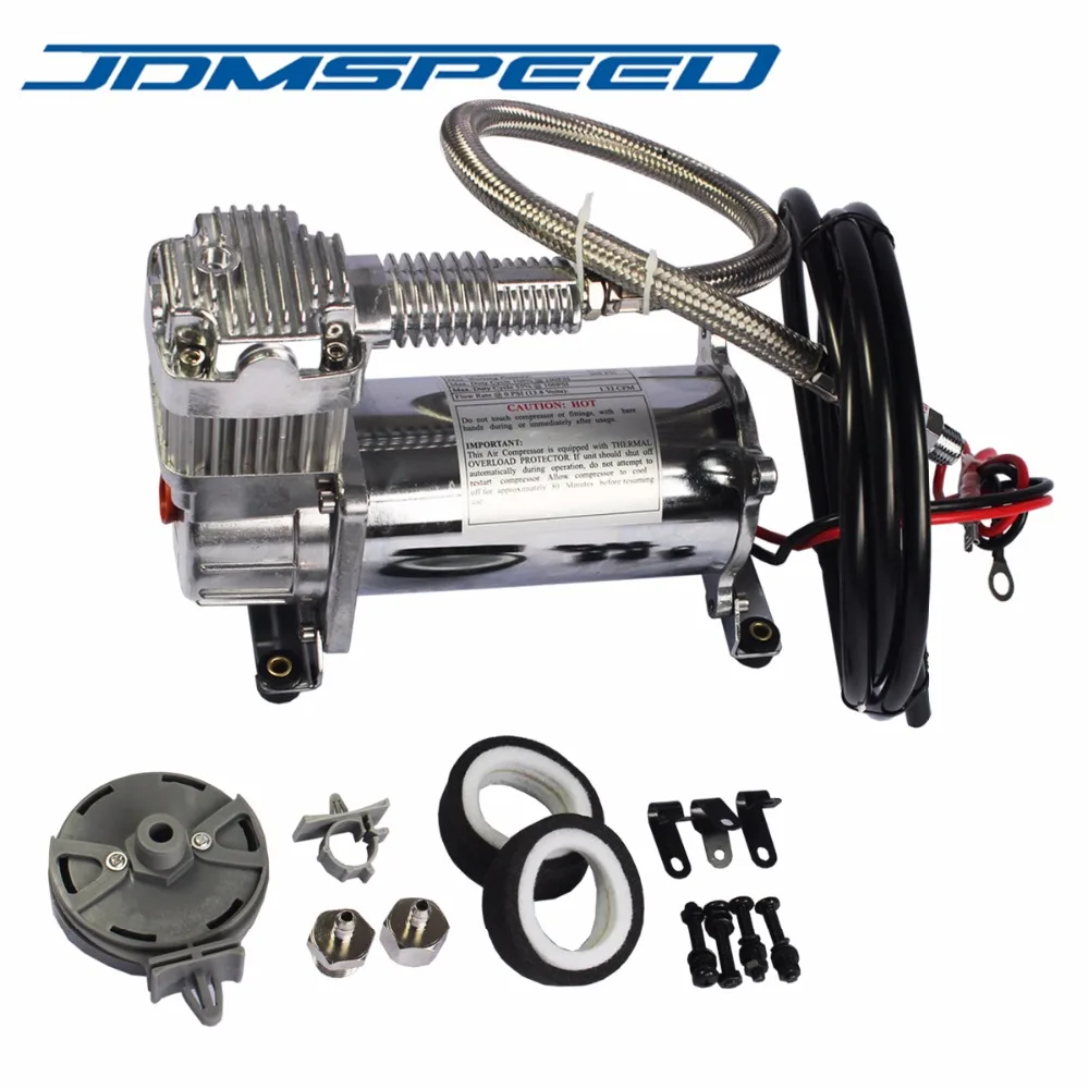 JDMSPEED новый воздушный компрессор 150 PSI 1/4 &quot комплект шлангов 12 В для подвешивания