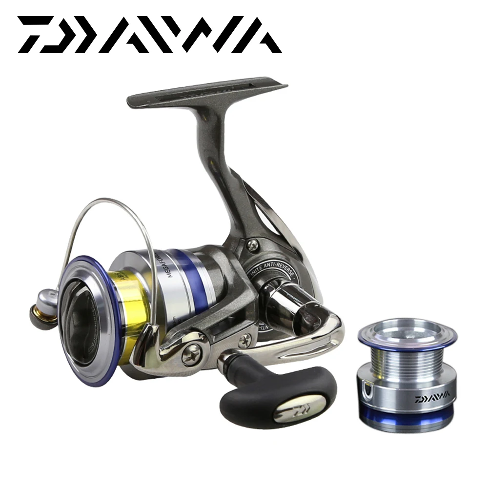 DAIWA MEGAFORCE спиннинг рыбалка катушка с резервная катушка 2000A 2500A 3000A 4000A Макс Перетащите 6 кг спиннинг колеса Рыболовная катушка