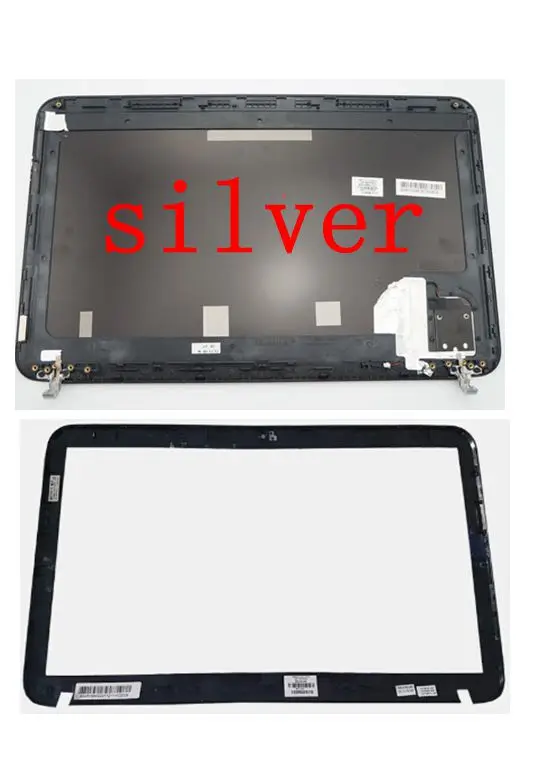 99 lcd задняя крышка/lcd передняя рамка для hp Pavilion DV6 DV6-6000 665288-001 640417-001 серебро/черный - Цвет: A and B shell silver