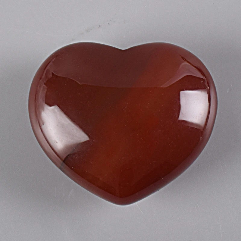 

Natural Red Carnelian Heart Stone Figurines Love Energy Healing Agate Stone Decoration Feng Shui Crystal Model Home Decor Gift