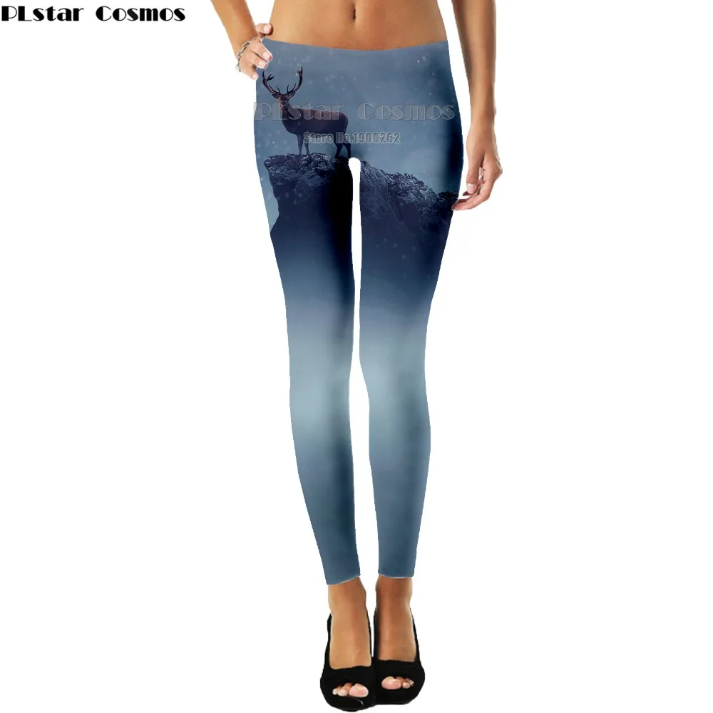 PLstar Cosmos Animal style deer cute natural scenery Leggings Popular Brand 3D Full Print Women New Style drop shipping PLstar Cosmos Animal style deer cute natural scenery Leggings Popular Brand 3D Full Print Women New Style drop shipping