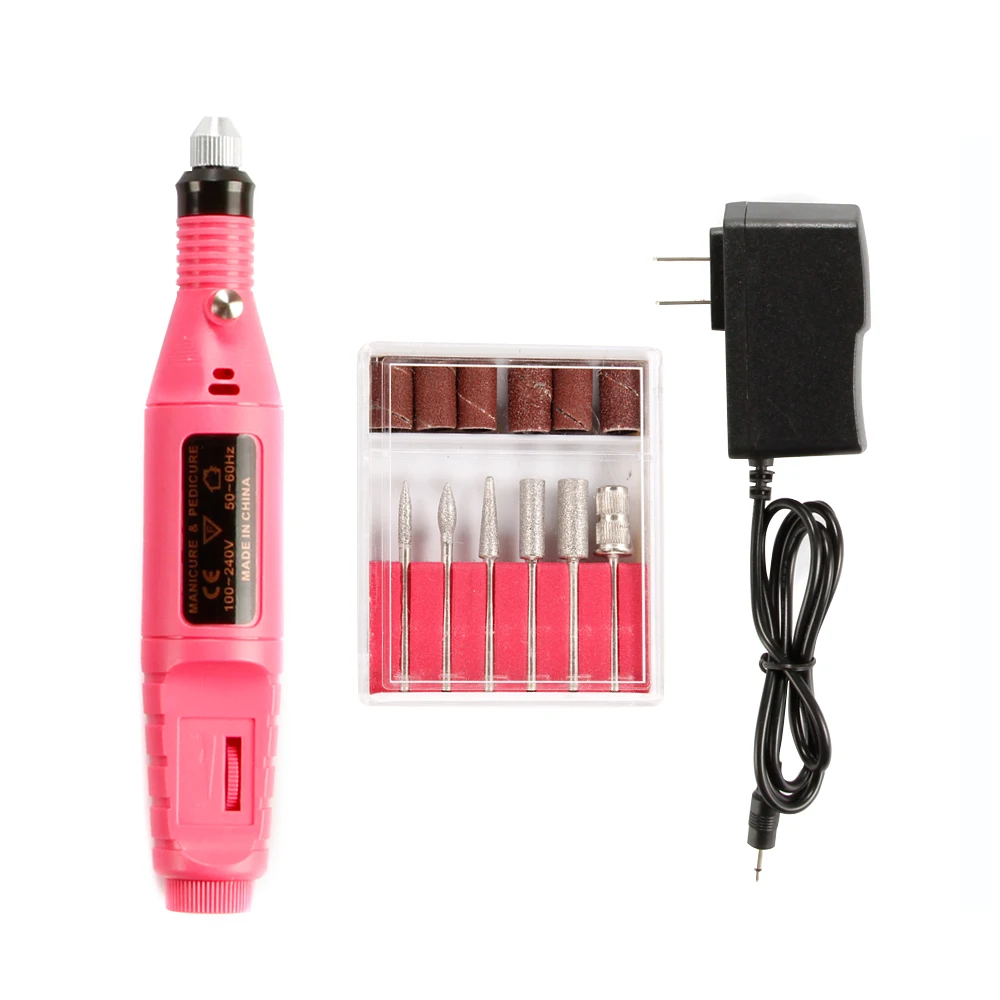 

Electric Apparatus For Manicure Pedicure Nail Drill Bit Milling Cutters Nail Art Cuticle Acrylic Gel Remover Machine EU/US Plug