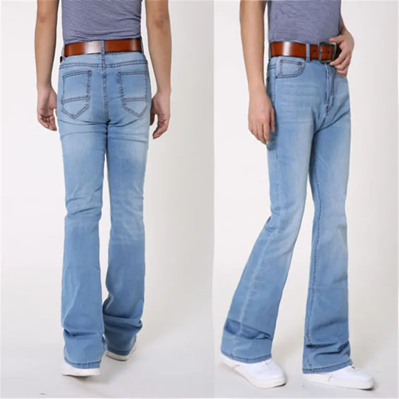 Классические джинсы-клеш на весну и осень модные корейские узкие джинсовые брюки