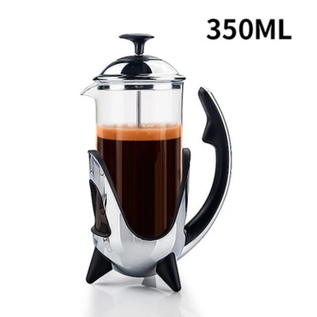 French Press Coffee Maker Stainless Steel Filter Pot Tea French Press Coffee Maker Stainless Steel Filter Pot Tea Kettle Hand Heat Resistant