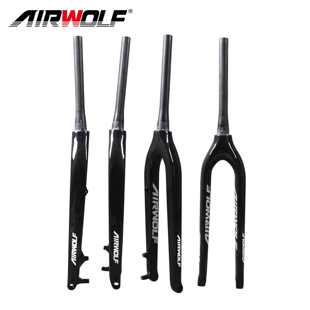 Airwolf углеродная жесткая MTB вилка 29er коническая с сквозной осью shafter 15 мм bicicletas