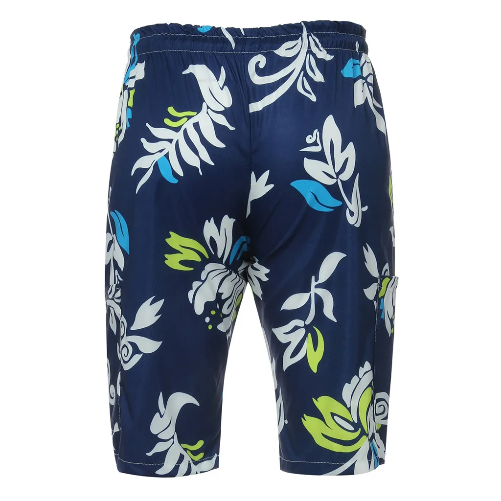 SAGACE Beach Shorts Men Quick Dry Men's Printed Beach Shorts Men Fashion Splice Printed Casual Men Trouser Shorts Beach Trunks