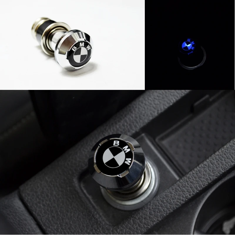 nrz Blue LED Light Car Cigarette Lighter FIT F30 E90 E46 118 120 320