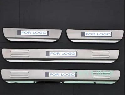 

Accessories fit for Mitsubishi LancerEX Outlander 2013-2018 LED Stainless Door Scuff Sill Plate Entry Panel Cover Trim