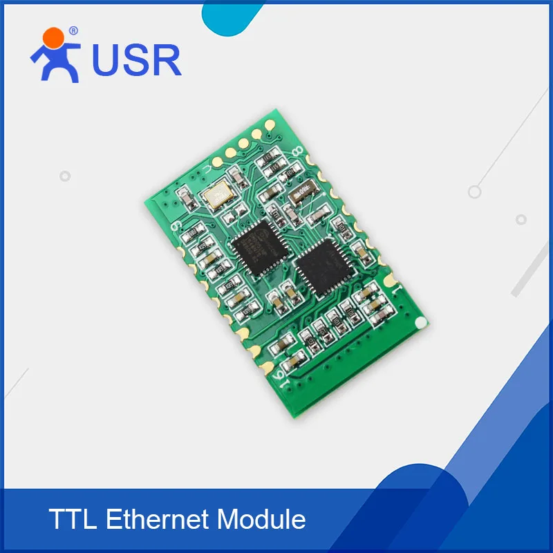 Флюоресцентный Модуль UART TTL RJ45 TCP/IP преобразователь малогабаритный SMT Встроенная