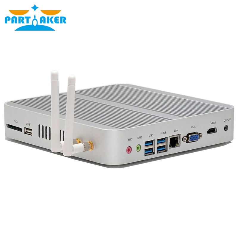 Причастником B11 Skylake мини ПК без вентилятора Win 10 Barebone i3 6100U Intel HD graphics 520 6Gen 4K HTPC
