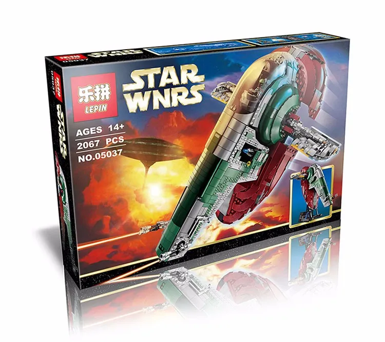 

2016 New LEPIN 05037 2067pcs Star Wars Slave 1 UCS Model Building Kits Minifigure Blocks Bricks Compatible Toys Gift With 75060
