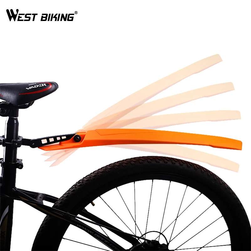 

WEST BIKING High Elastic Bicycle Fenders 1Pair Road Mountain Bike Front Rear Mudguard Set Quick Release Cycling MTB Bike Fenders