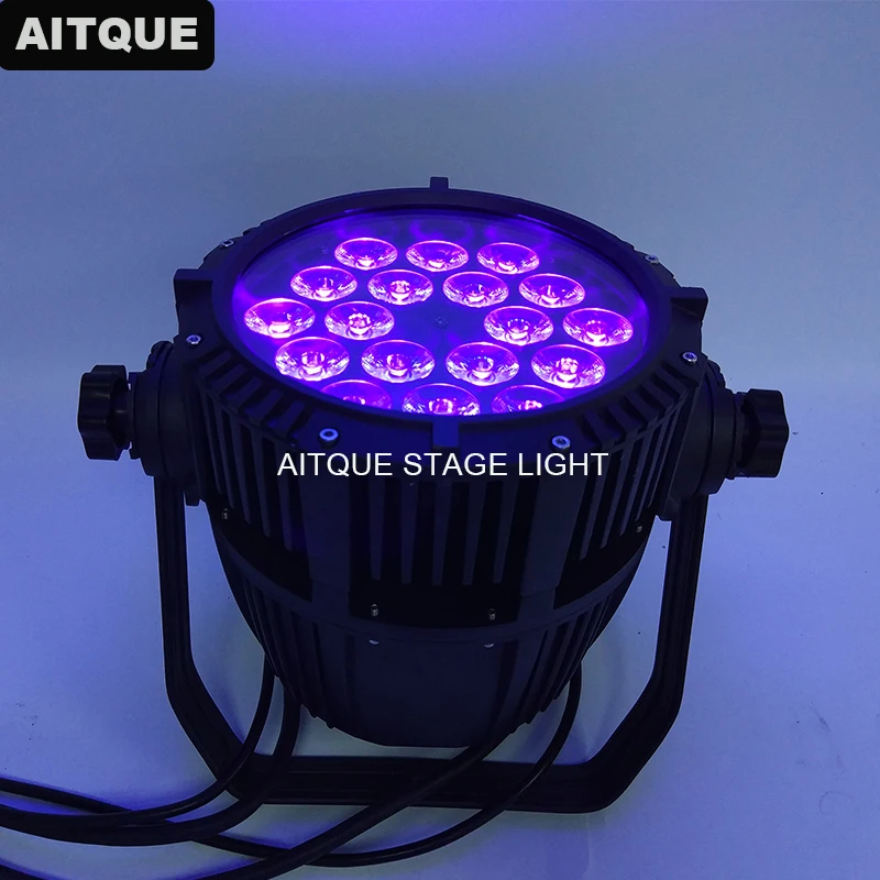 4lot Outdoor strobe led light par 18x18w led par rgbwa uv 6in1 par led