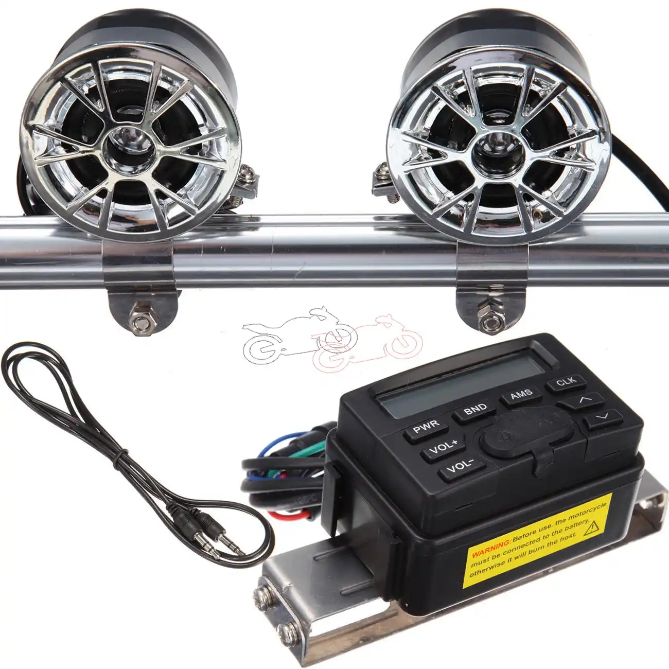 handlebar mounted radios for motorcycles