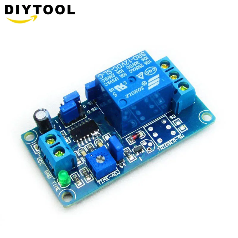 

DC 12V Delay Relay Delay Turn on / Delay Turn off Switch Module with Timer