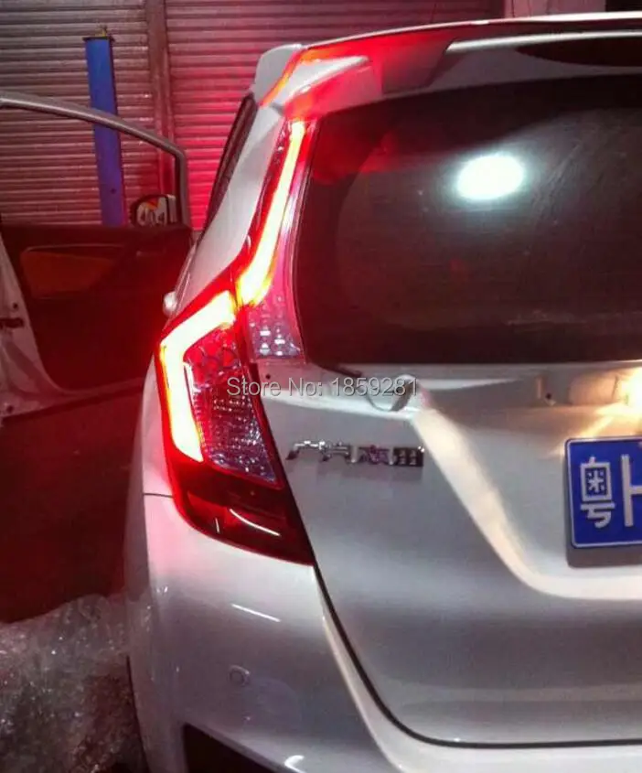 Год хвост светильник для Honda Fit Джаз хвост светильник 2 шт./компл. автомобильные аксессуары светодиодный DRL Taillamp для Jazz Fit туман светильник