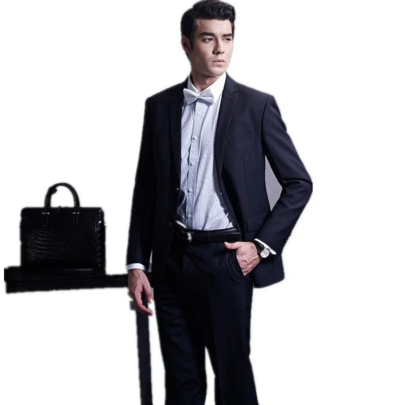 Custom font b Men s b font font b suits b font Tuxedos Notch Lapel Best